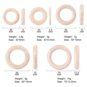 Beech wooden - Round ring