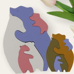 Bear Puzzle Silicone Stacker