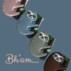 Sloth - Silicone Character Beads.