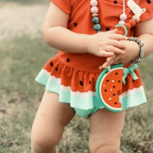 WaterMelon Dark Pink  large Character teether