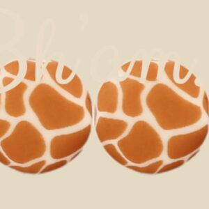 Giraffe 15mm Silicone beads.