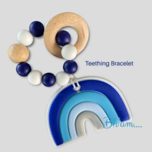 Rainbow Blue- Bracelet Teether