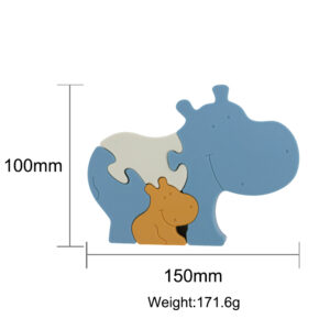 Hippo Puzzle : 4 pcs.