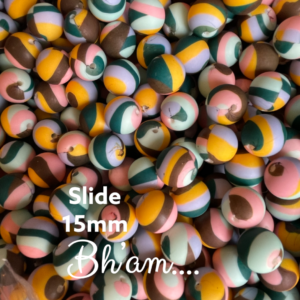 Slide 15mm Silicone Bead