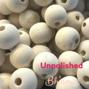 Wooden Round Large Bead.