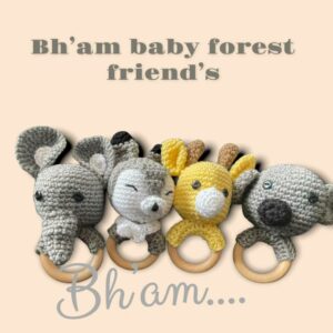 Forest Friends Teether- Crochet