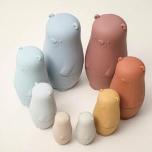 Bear Brown - Nesting Doll, Silicone