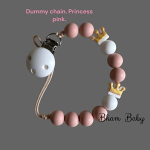 Princess Crown pink Dummy Chain