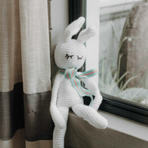 White Crochet Bunny.