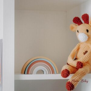 Giraffe Teddy yellow and Brown.