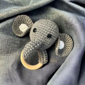 Elephant Elly -Crochet Plush teddy Teether