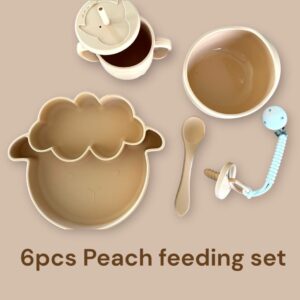 Peach 6ps feeding set