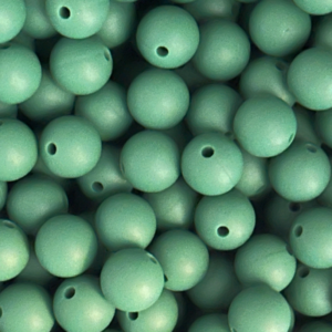 12mm Fern Green, Round silicone bead